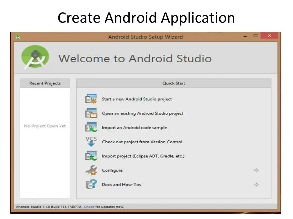 create android application