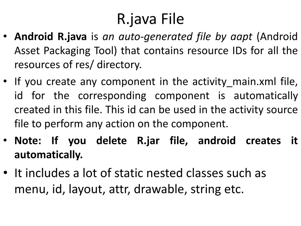 r java file