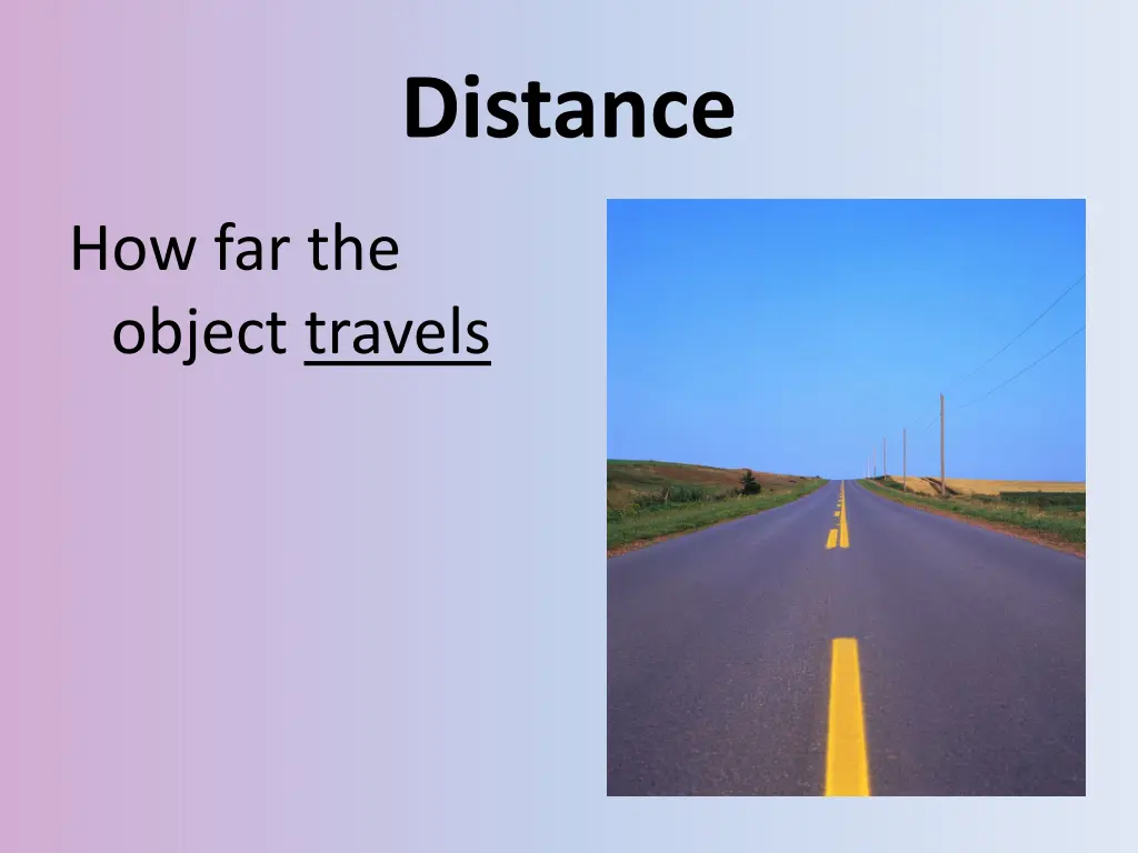 distance