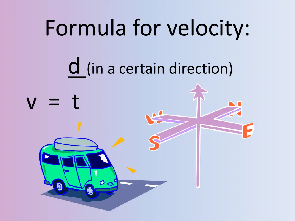 formula for velocity