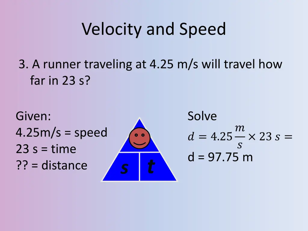 velocity and speed 1