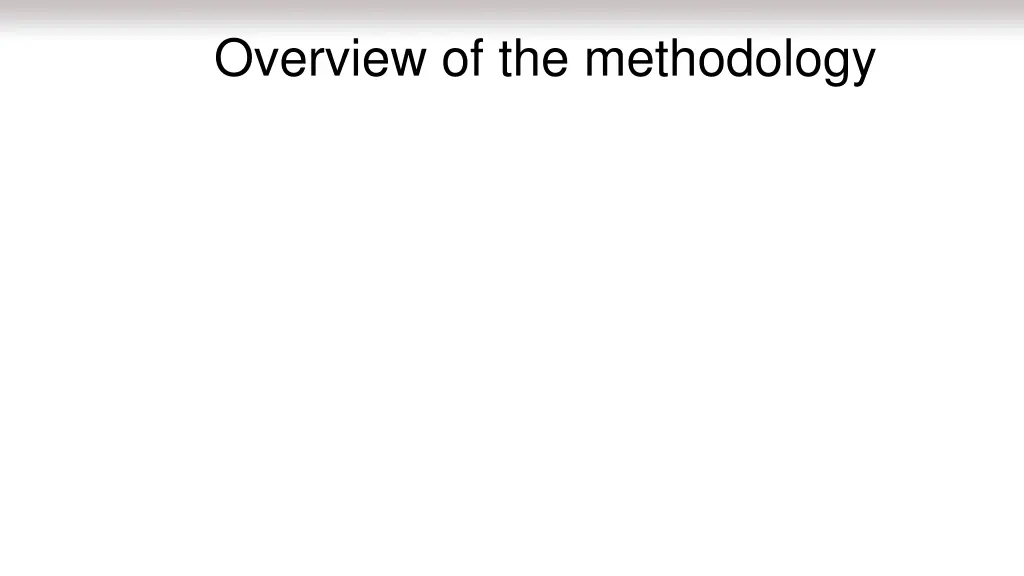 overview of the methodology