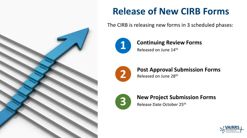 release of new cirb forms
