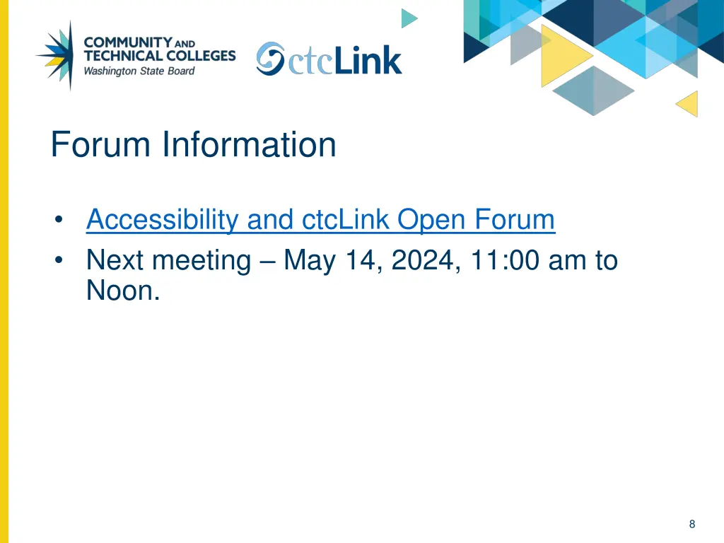 forum information