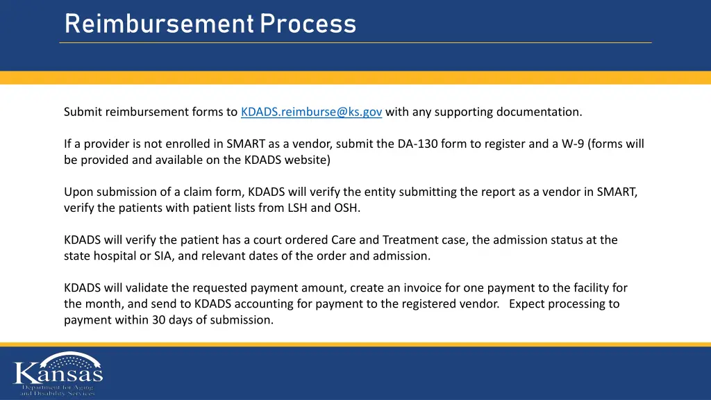 reimbursement process