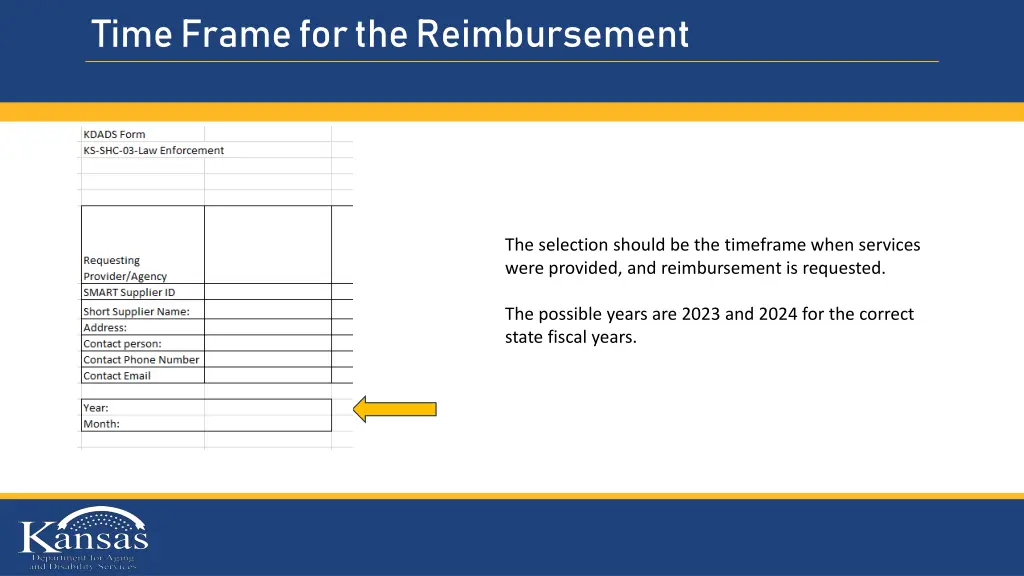 time frame for the reimbursement