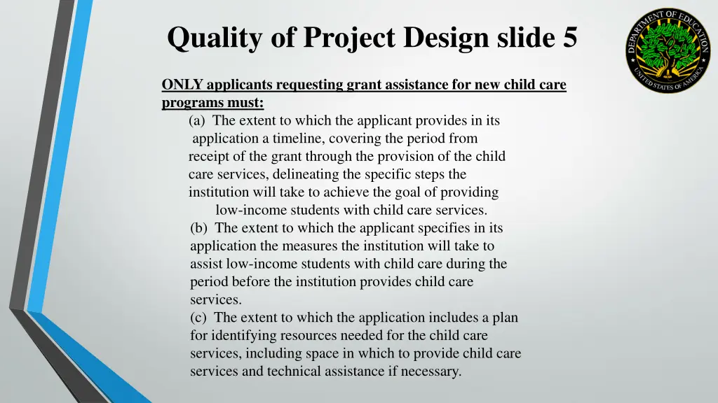 quality of project design slide 5