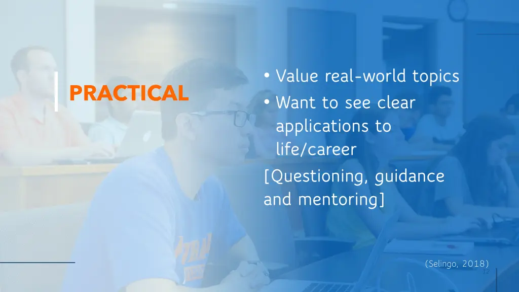 value real world topics want to see clear