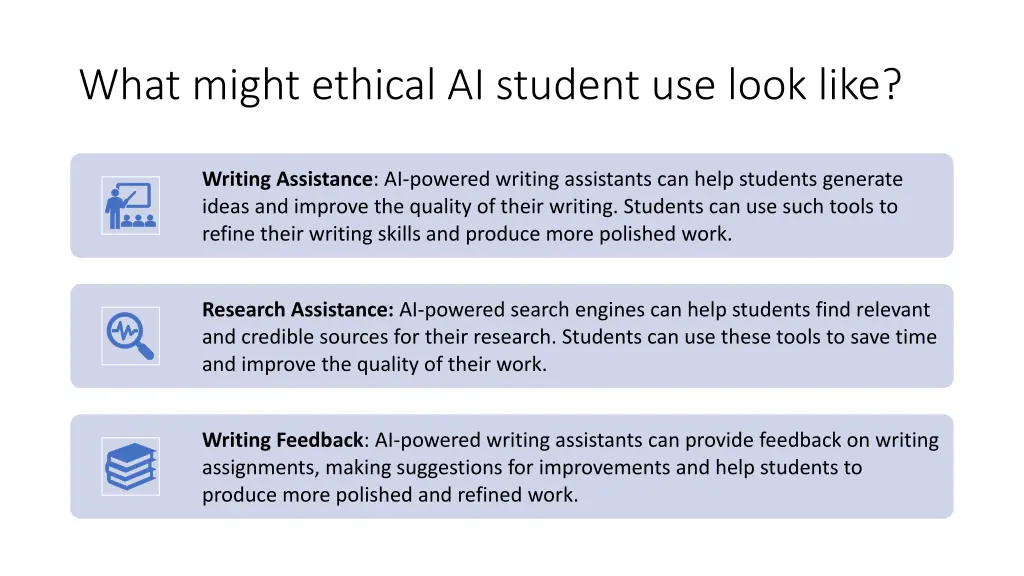 what might ethical ai student use look like