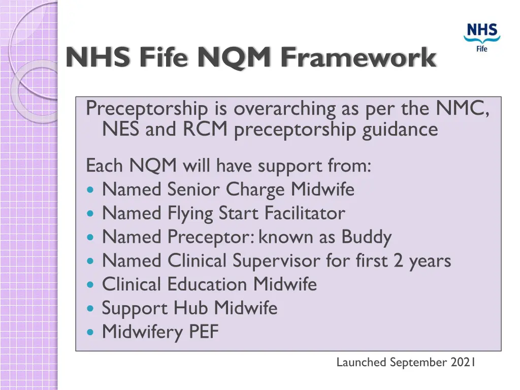 nhs fife nqm framework