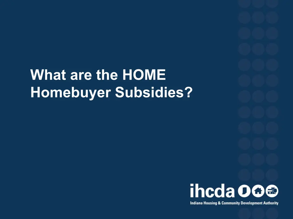 what are the home homebuyer subsidies