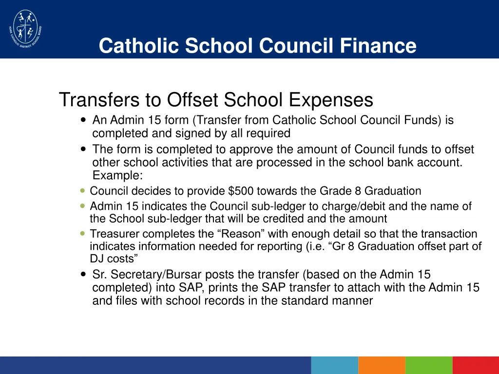 catholic school council finance procedures 4