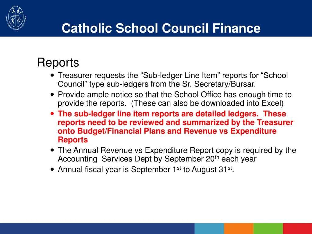 catholic school council finance procedures 5