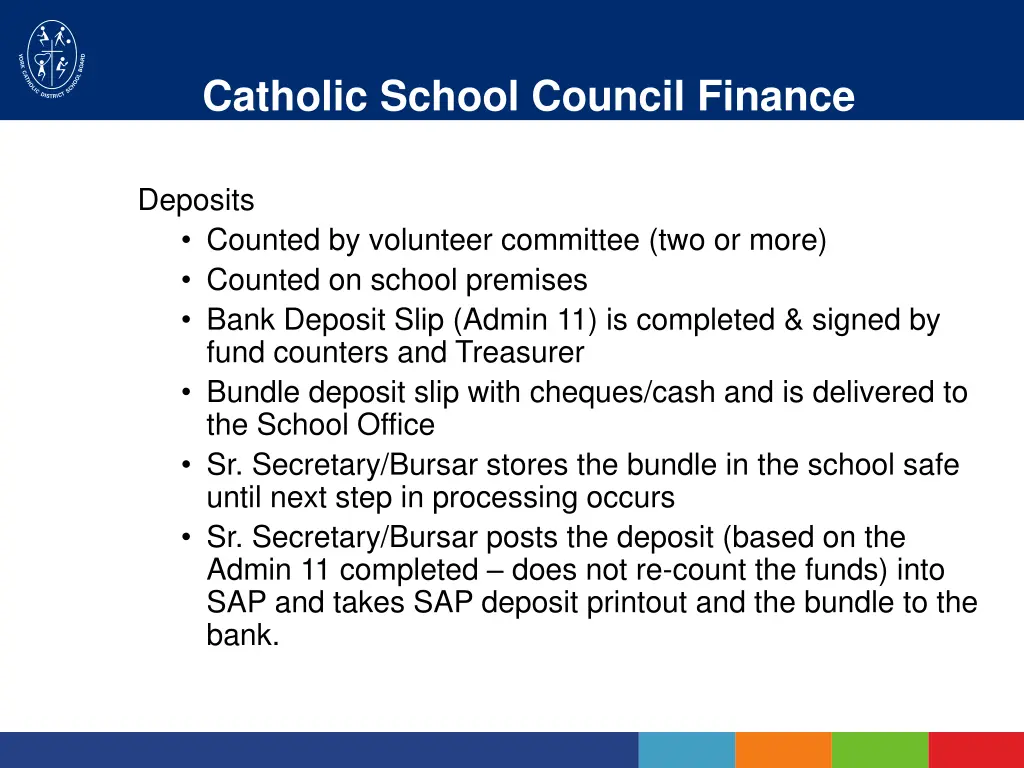 catholic school council finance procedures