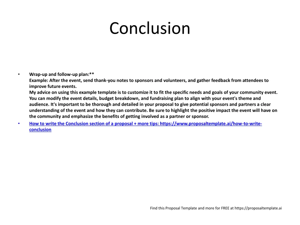 conclusion