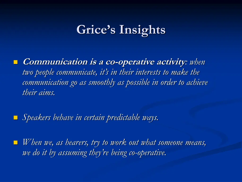 grice s insights