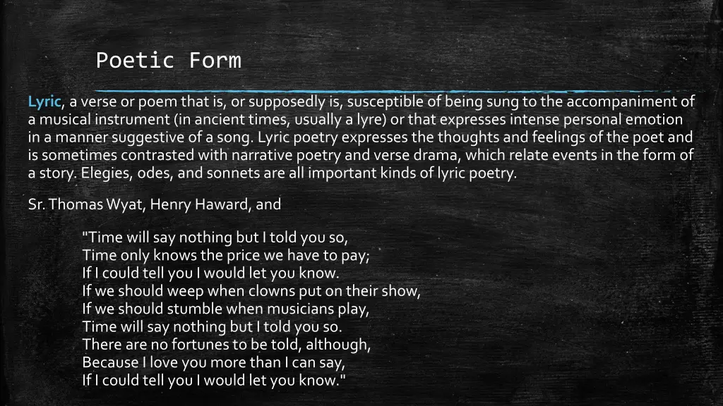 poetic form 3