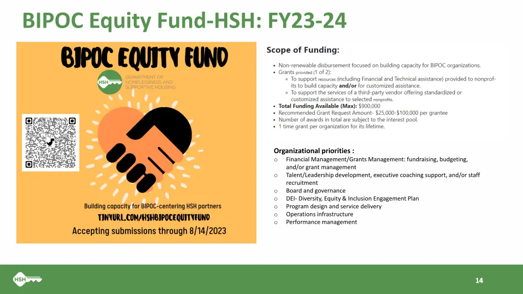 bipoc equity fund hsh fy23 24