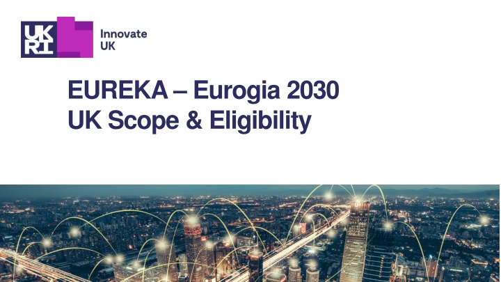 eureka eurogia 2030 uk scope eligibility