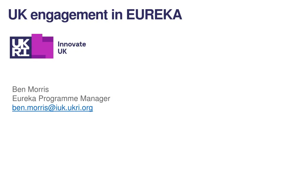 uk engagement in eureka