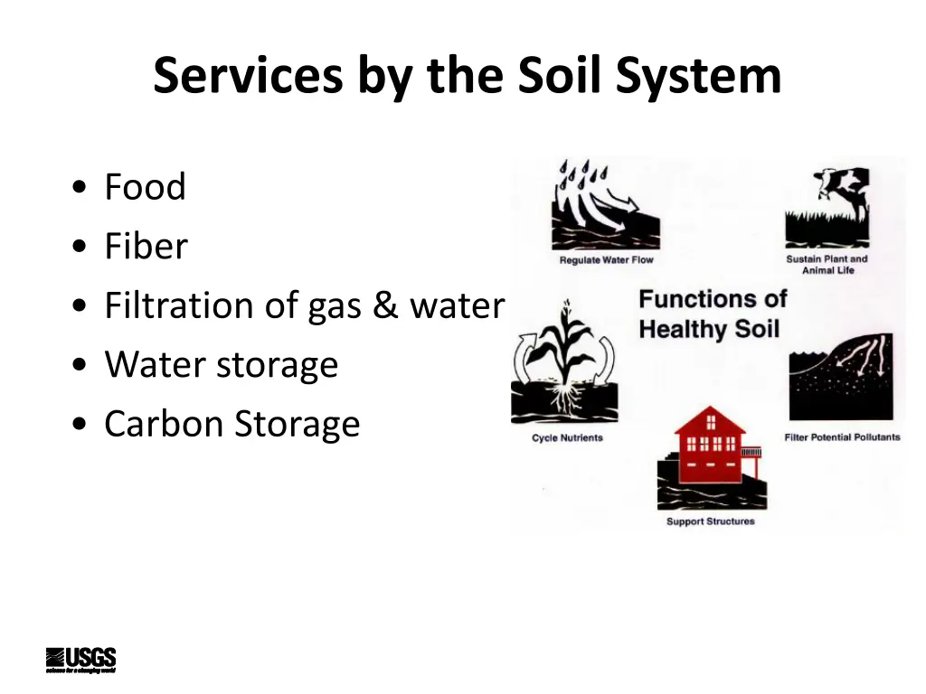 services by the soil system