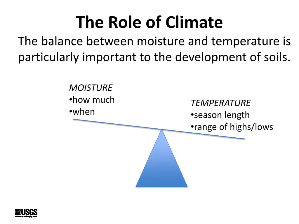 the role of climate the balance between moisture