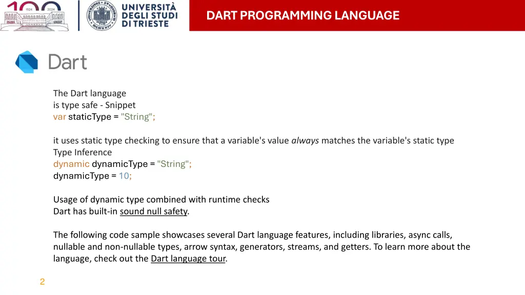 dart programming language