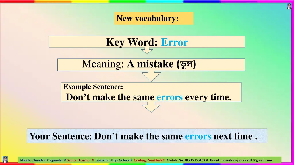 new vocabulary 8