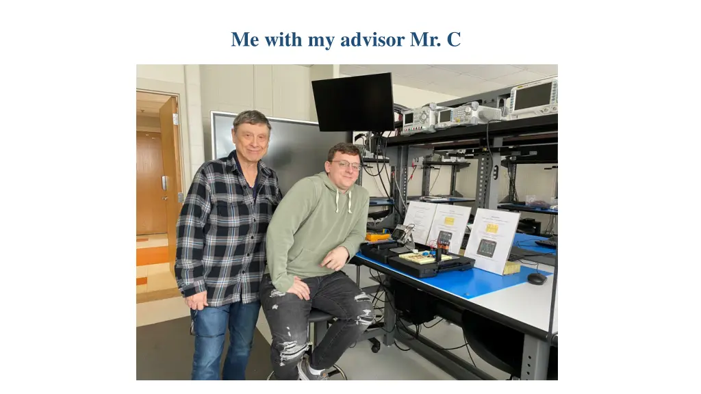 me with my advisor mr c