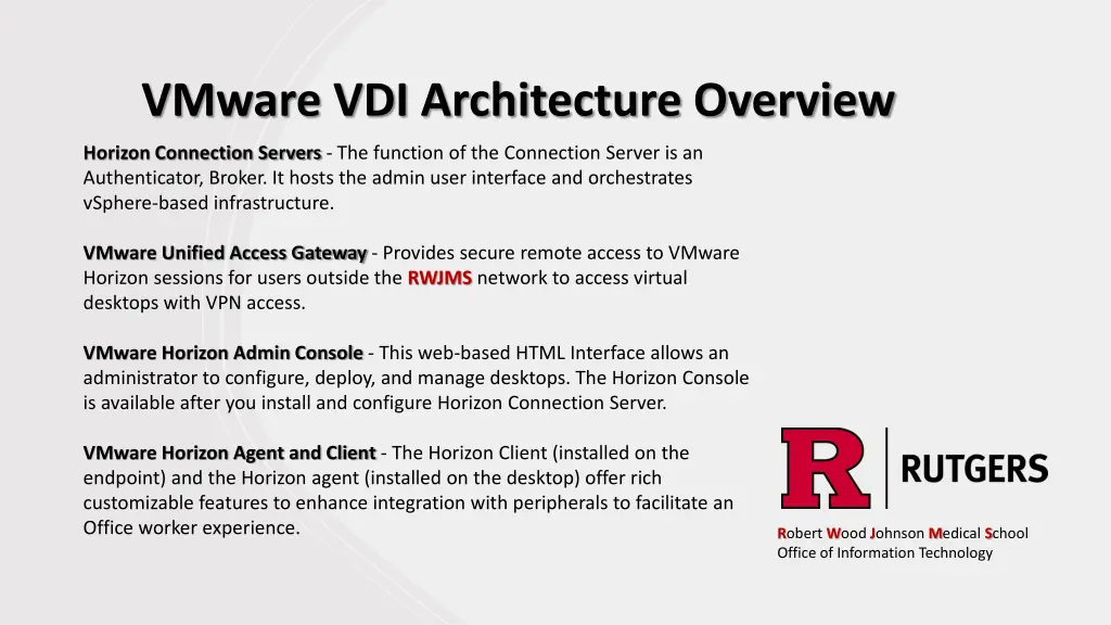 vmware vdi architecture overview