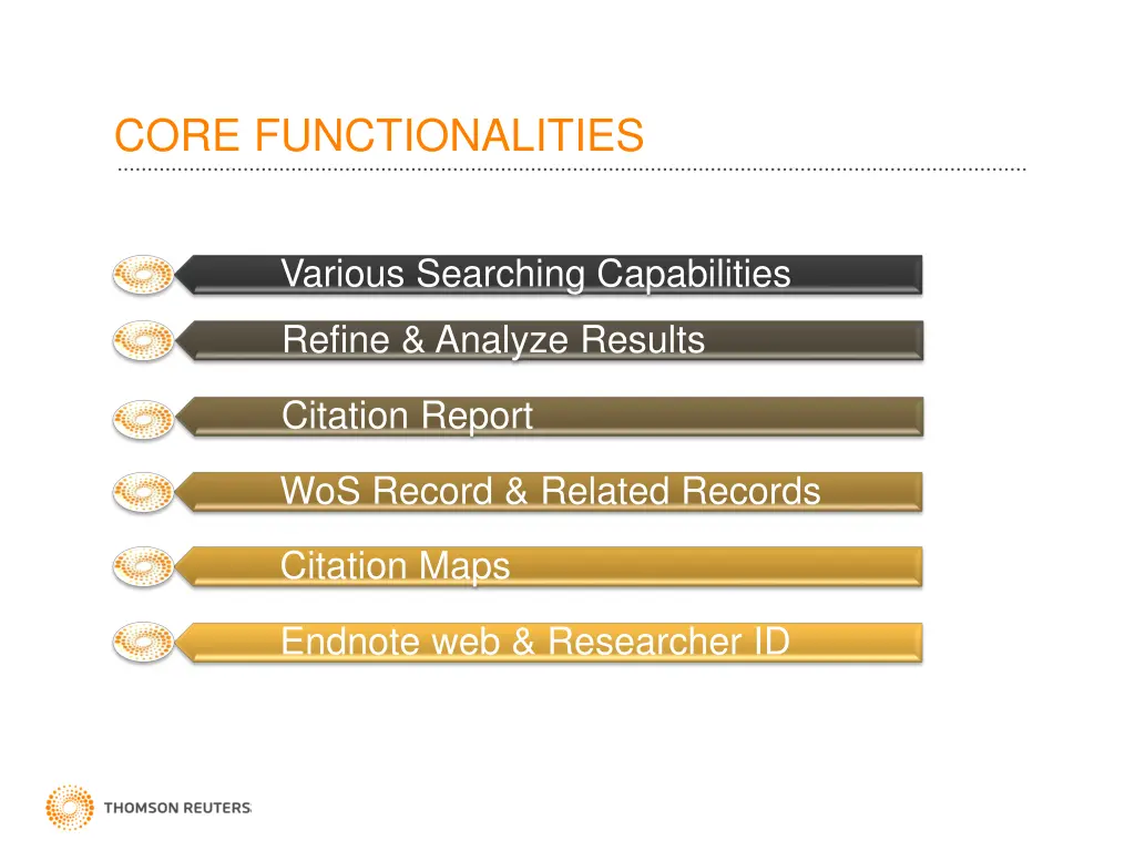 core functionalities