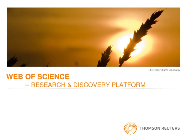 web of science research discovery platform