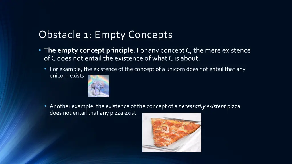 obstacle 1 empty concepts