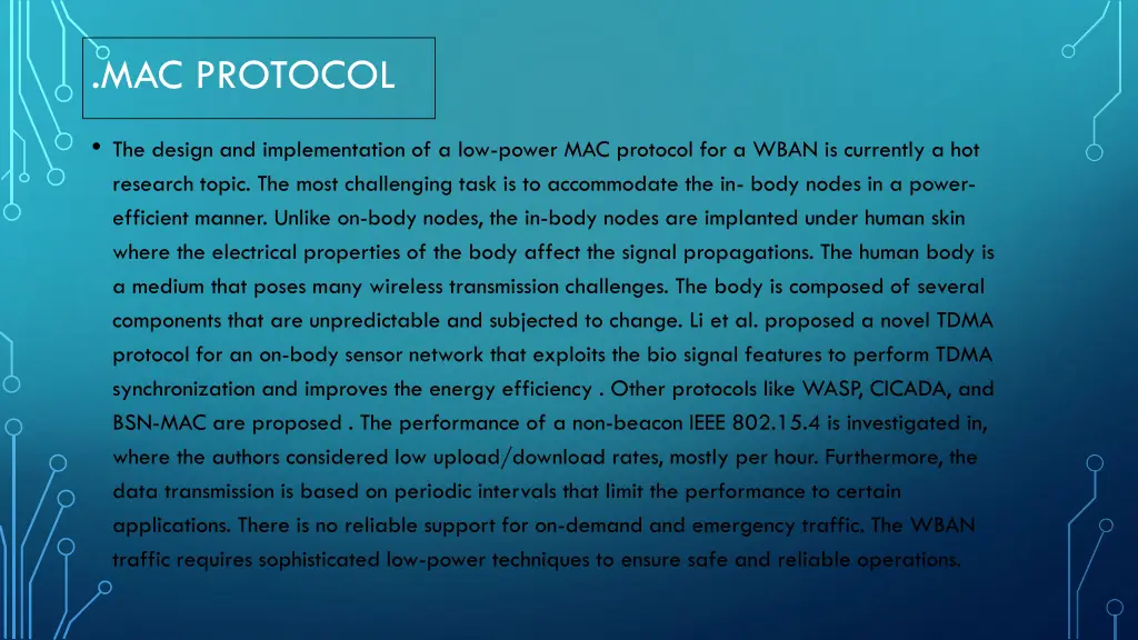 mac protocol