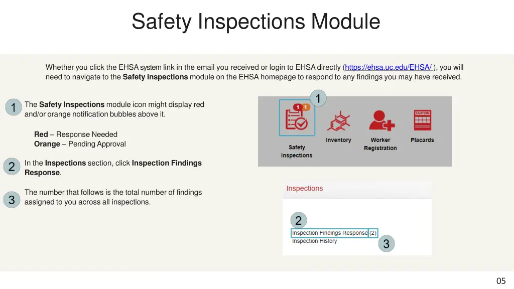 safety inspections module