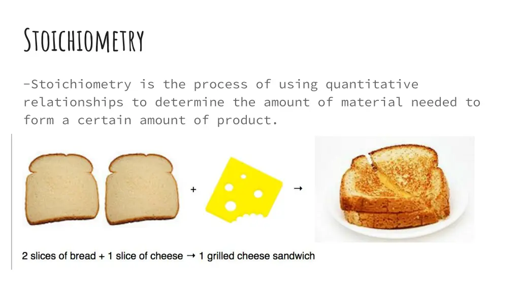 stoichiometry 1