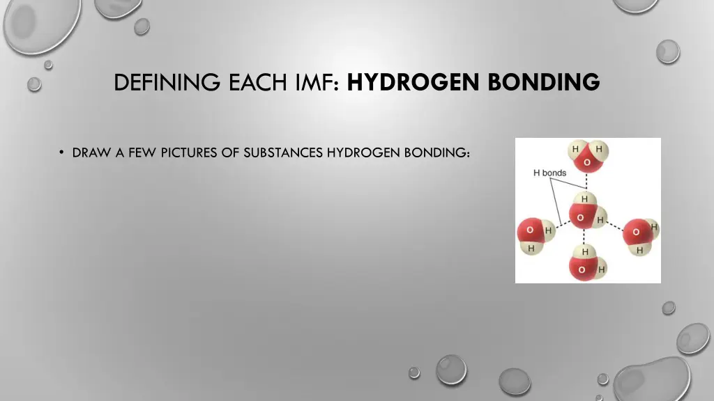 defining each imf hydrogen bonding