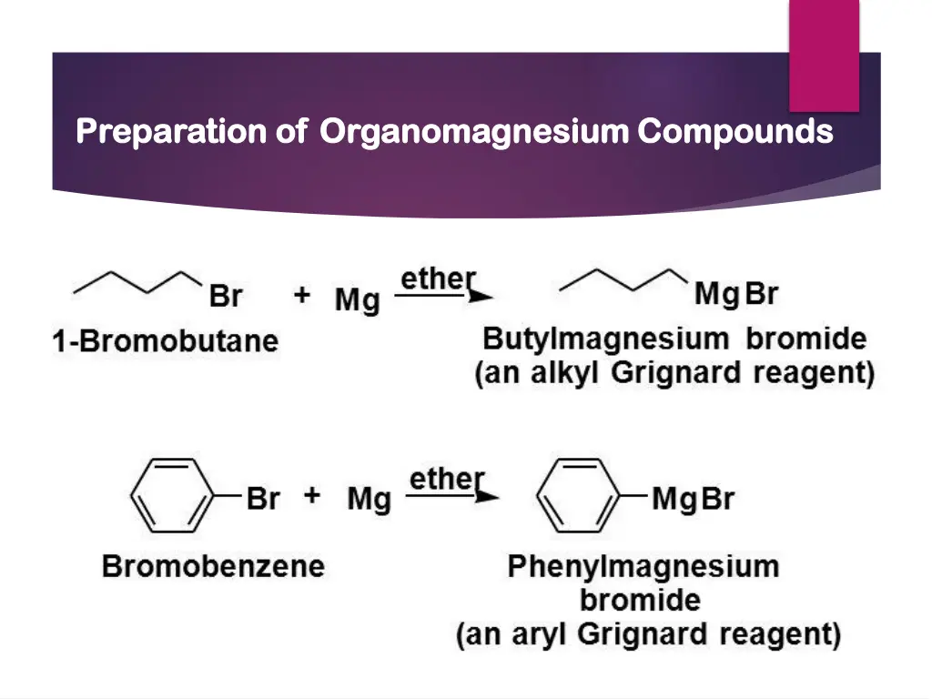 preparation of preparation of organo 1