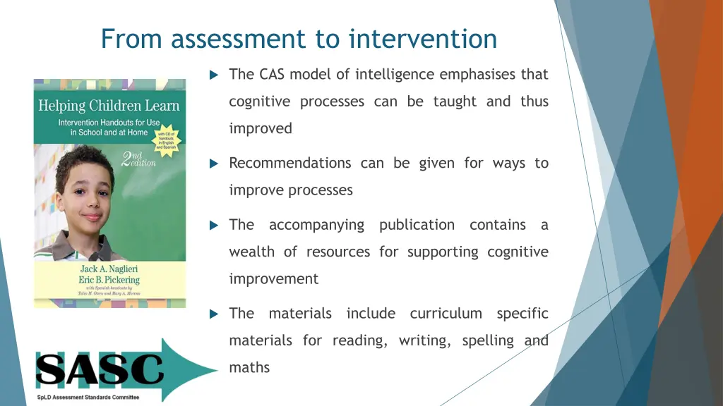 from assessment to intervention