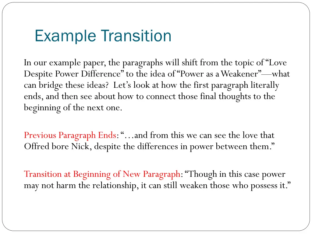 example transition