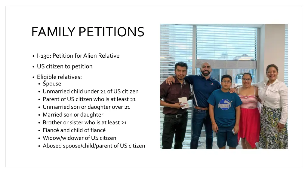 family petitions