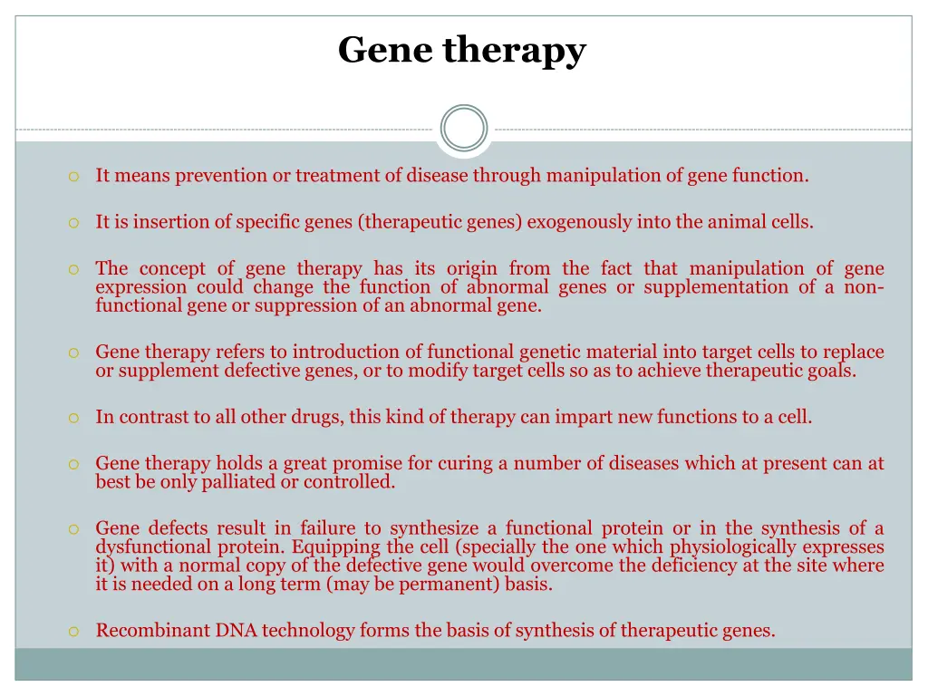 gene therapy