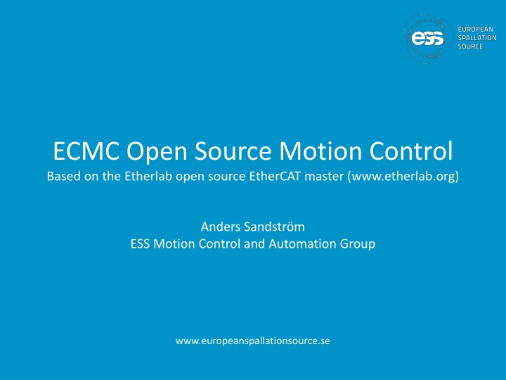 ecmc open source motion control based