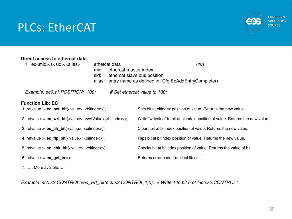 plcs ethercat