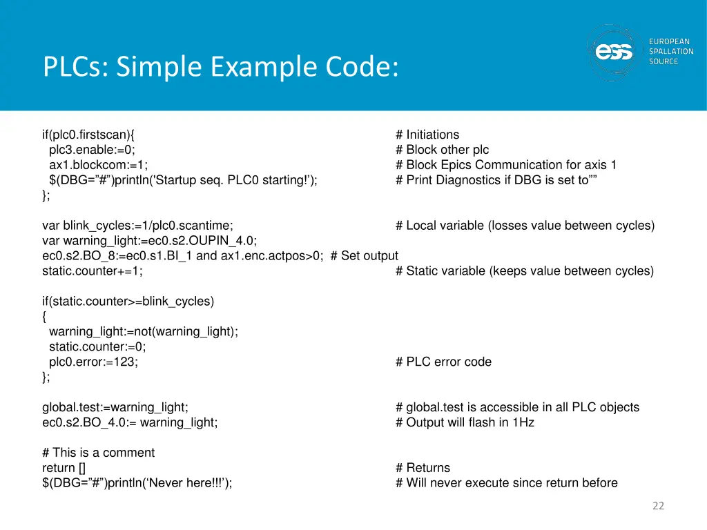 plcs simple example code