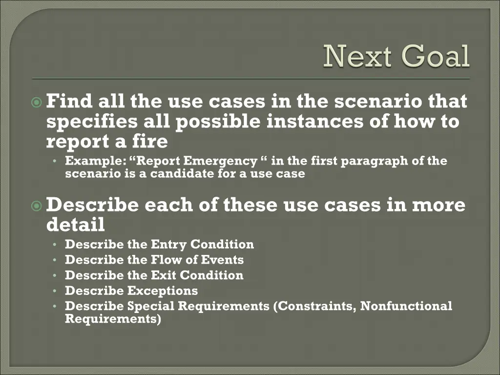 find all the use cases in the scenario that