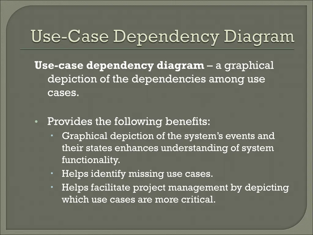 use case dependency diagram a graphical depiction