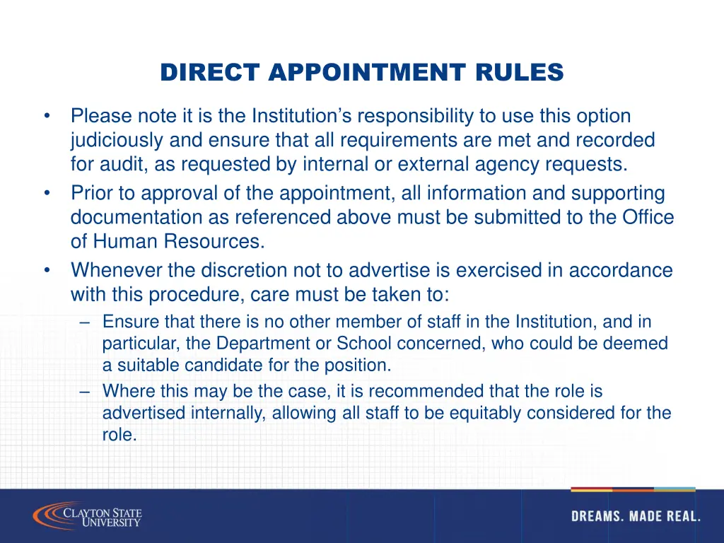 direct appointment rules 2