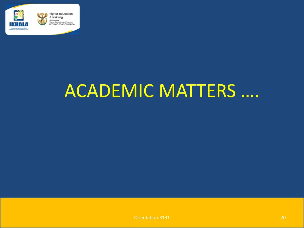 academic matters