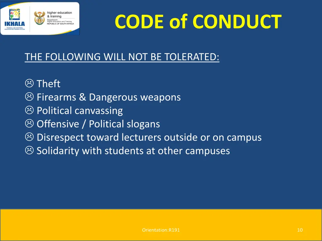 code of conduct 2